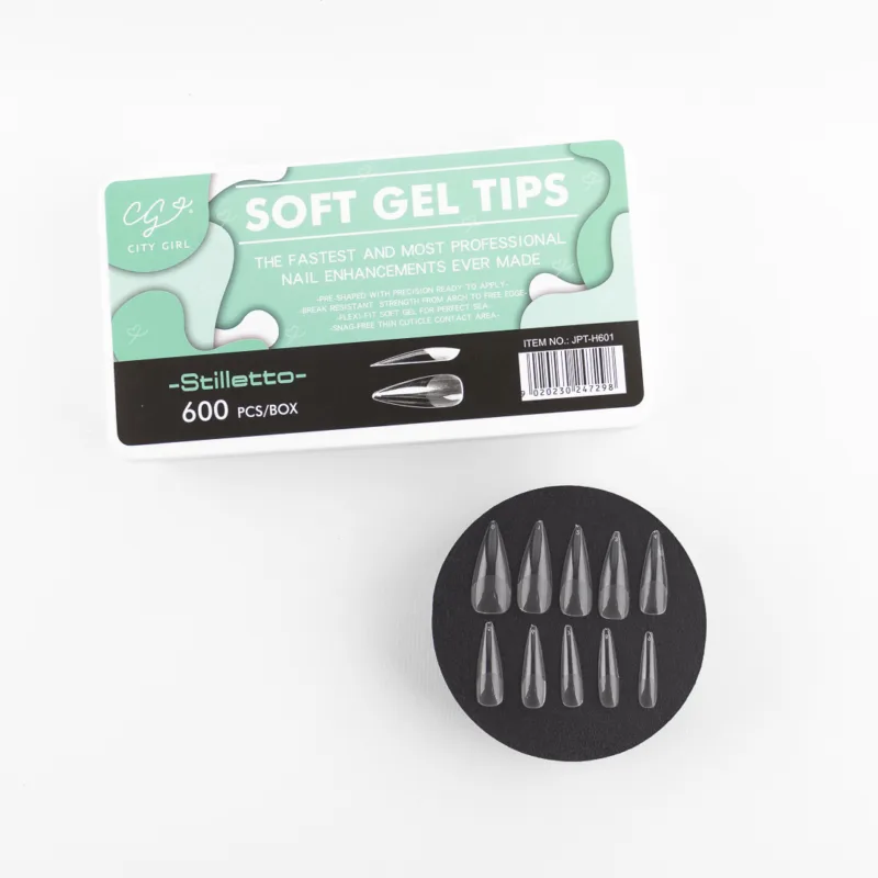CAJA UÑAS SOFT GEL 600PCS CITY GIRL