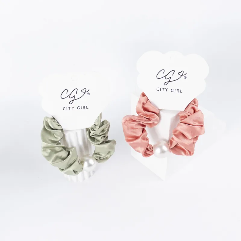 COLITAS SCRUNCHIES CON PERLA