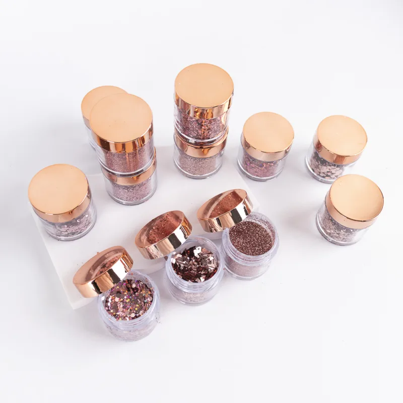 POLVO GLITTER PARA UÑAS 12 PCS CITY GIRL