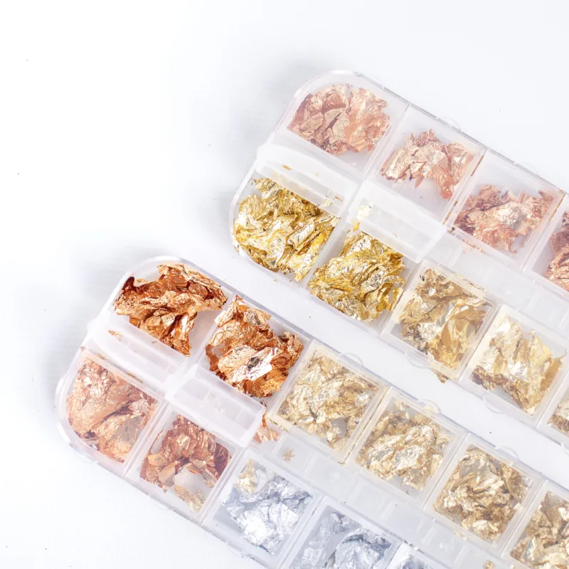 DECORACIÓN PARA UÑAS PAPEL ORO