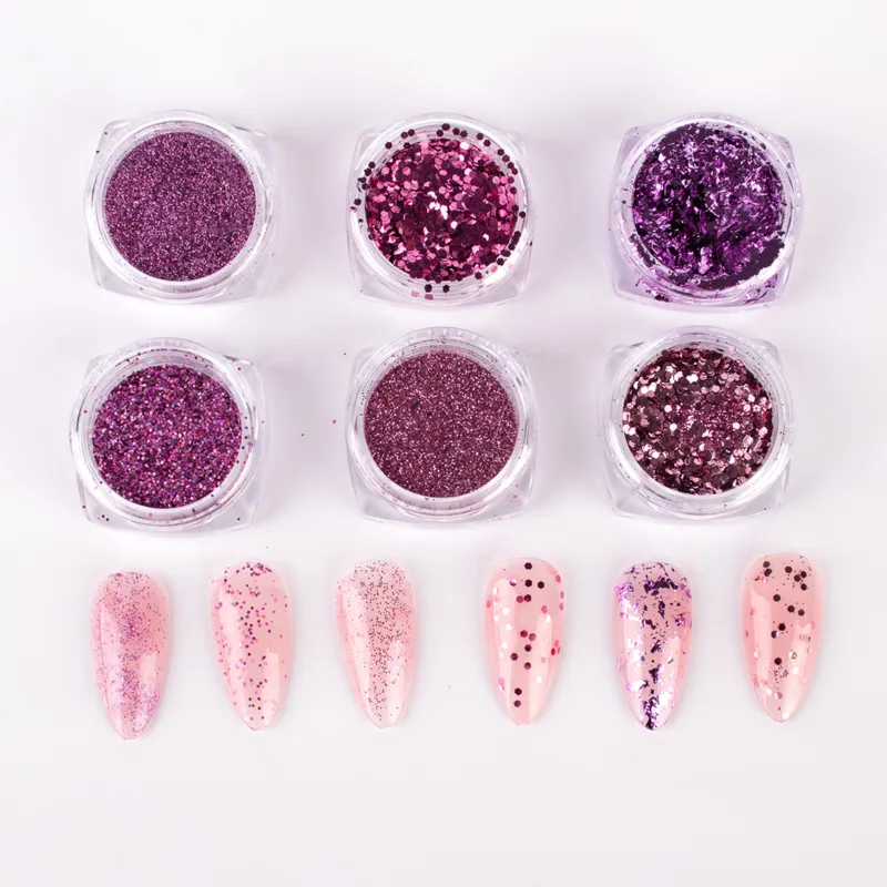 POLVOS DECORATIVOS PARA UÑAS