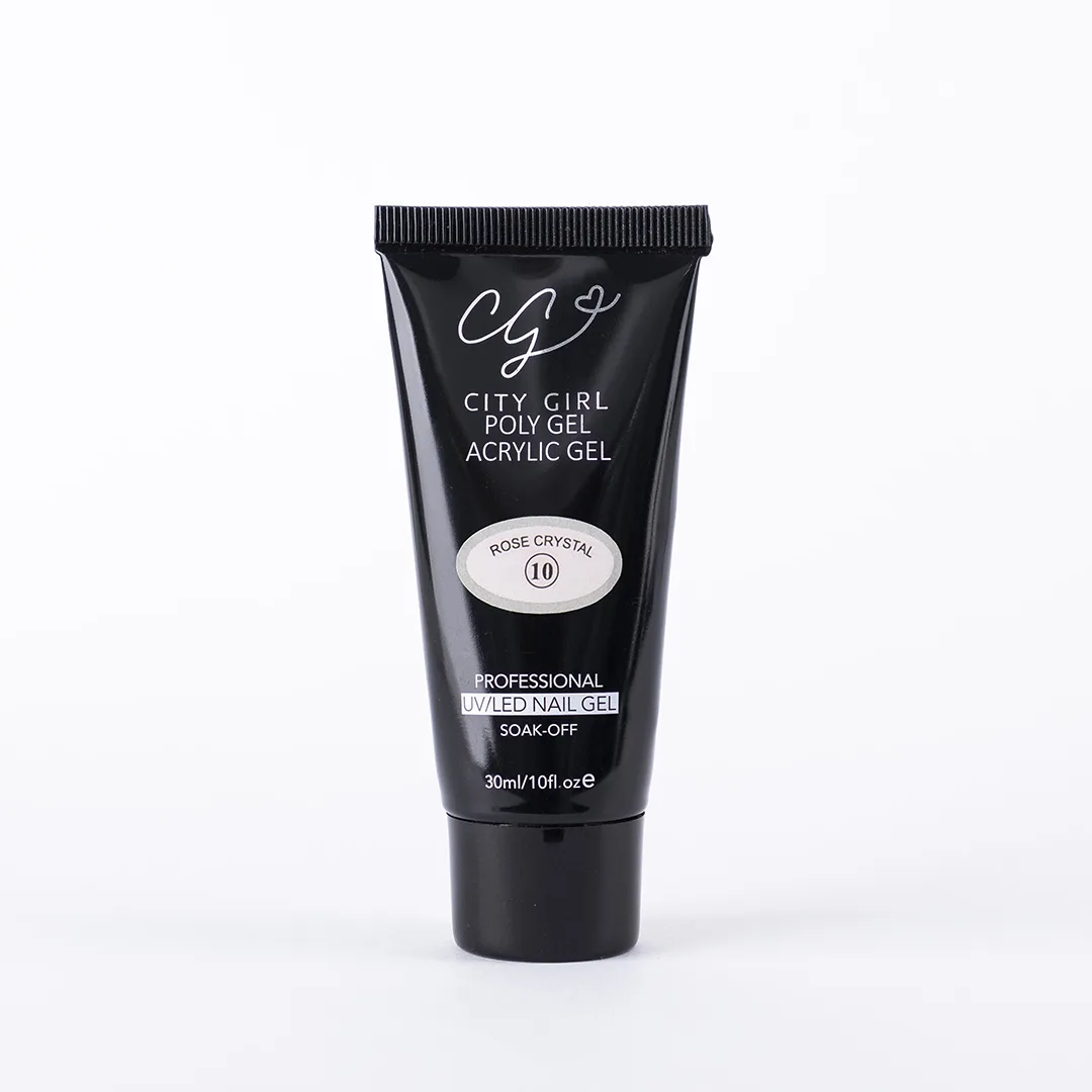 POLYGEL 30ML CITY GIRL - #10 ROSE CRYSTAL