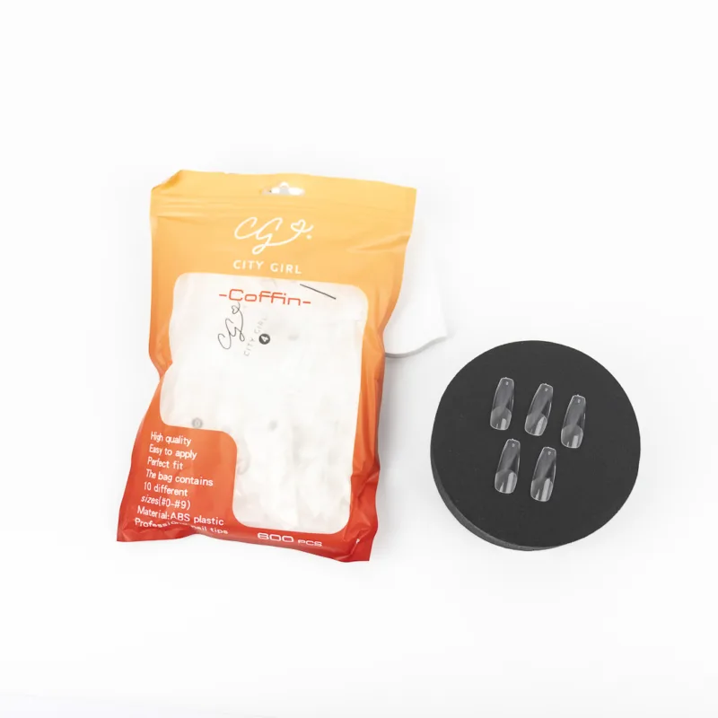 UÑAS SOFT GEL EN BOLSA COFFIN 600PCS