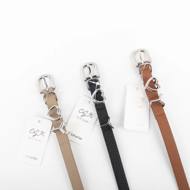 CINTURÓN FINO HEBILLA DE CORAZÓN