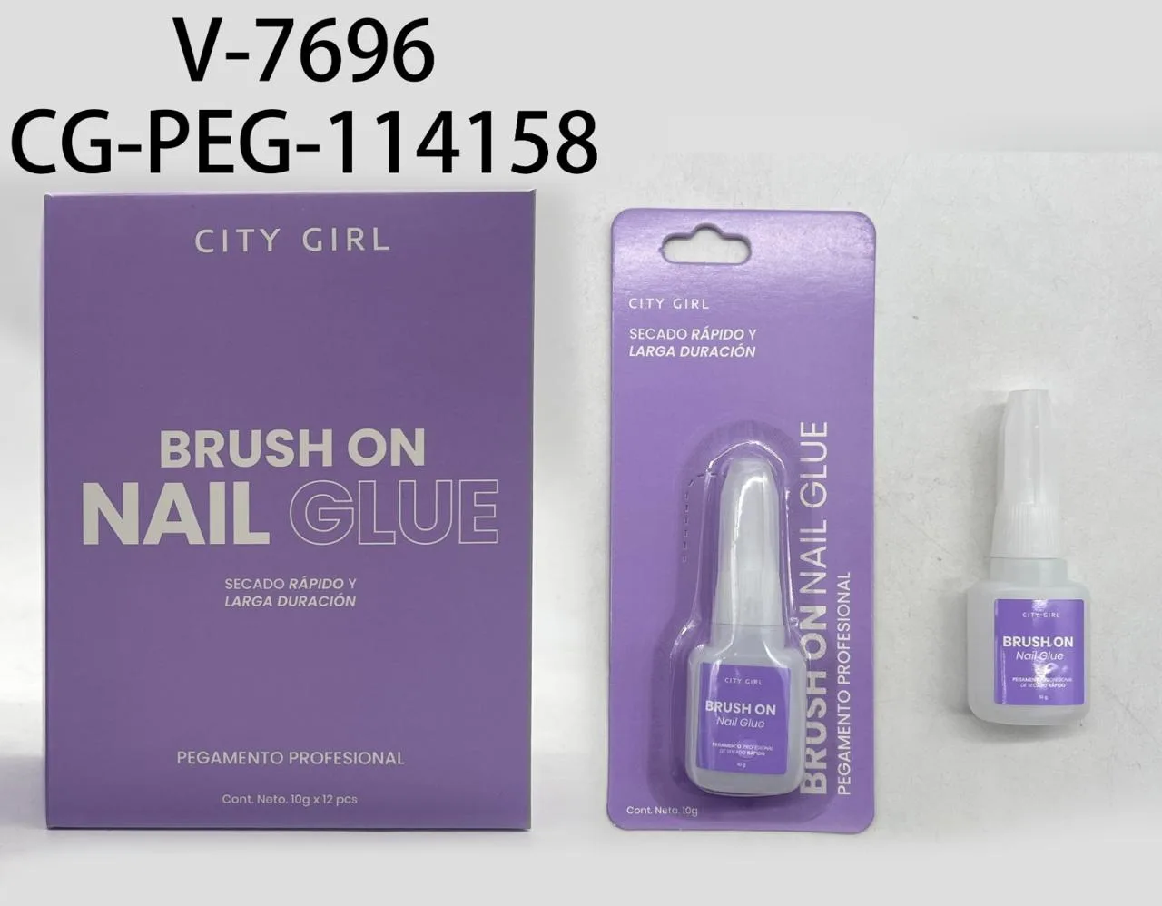 PEGAMENTO CON PINCEL PARA TIPS