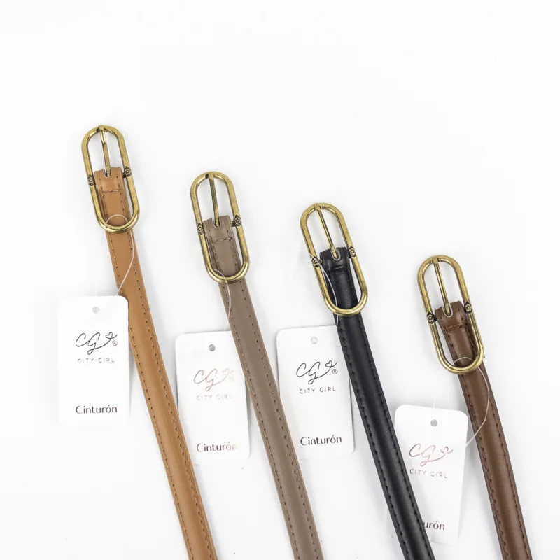 CINTURÓN FINO CON HEBILLA