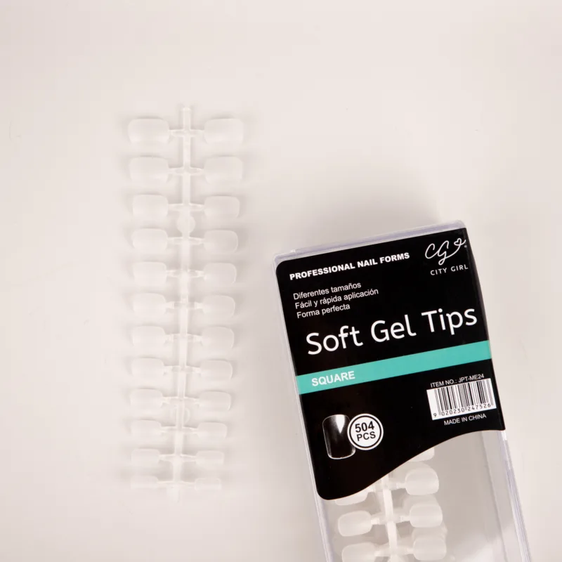 UÑAS SOFT GEL SQUARE 504 PCS