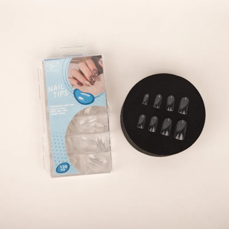 UÑAS SOFT GEL SHORT OVAL 120PCS