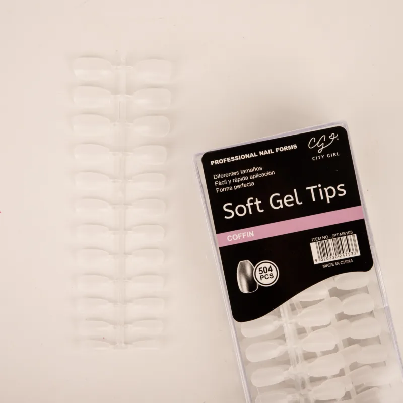 UÑAS SOFT GEL COFFIN 504PCS