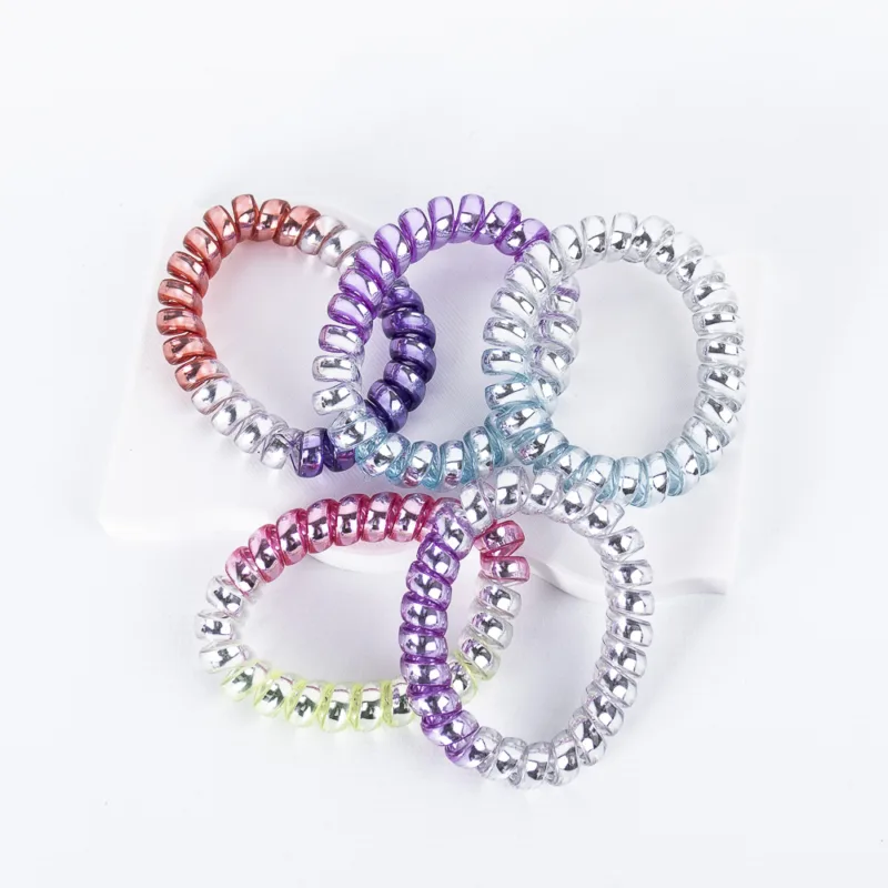 COLITAS RESORTE METALIZADAS 5PCS