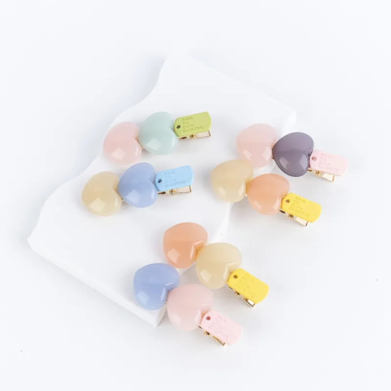 HEBILLAS DE CORAZÓN 2PCS