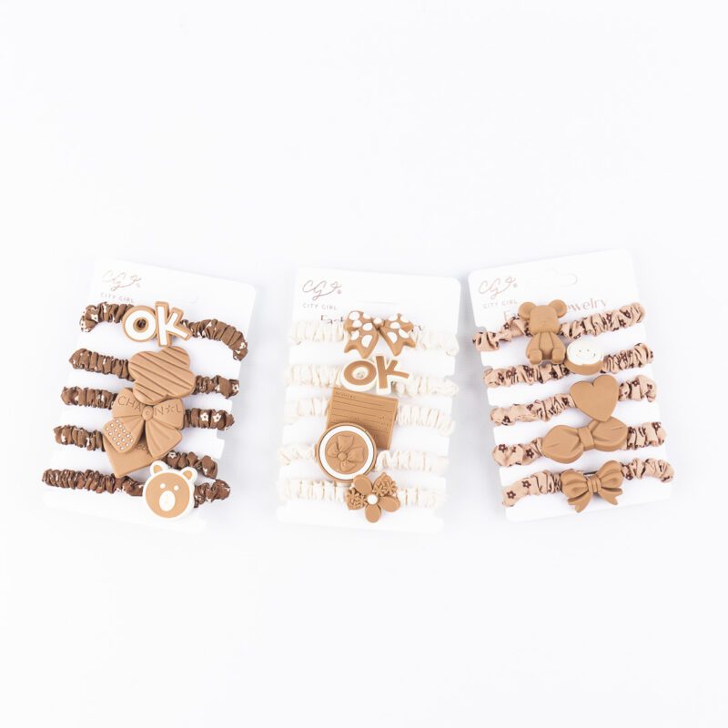 COLITAS MARRONES 5PCS - Imagen 2