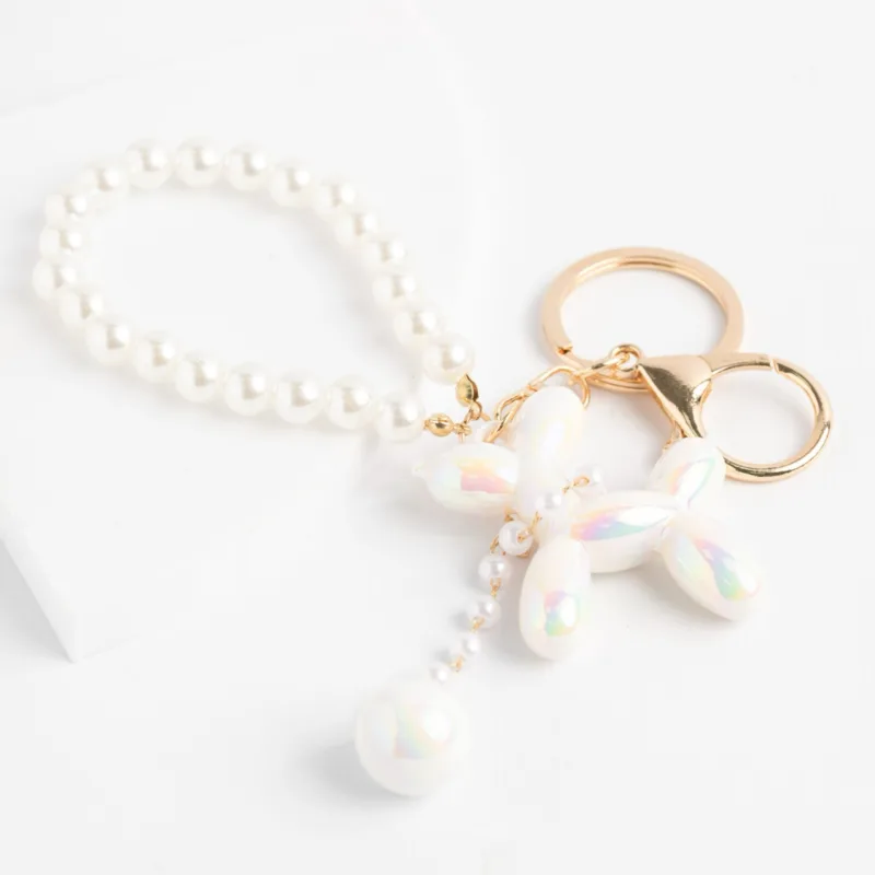 LLAVERO PERRITO con PERLA