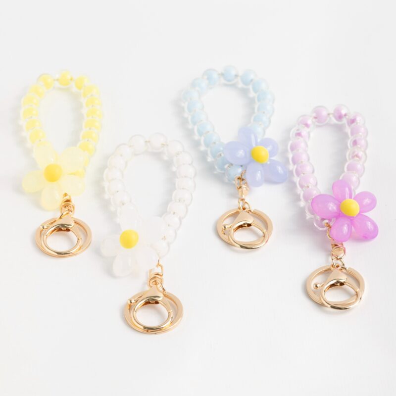 LLAVERO FLOR TRANSLÚCIDO