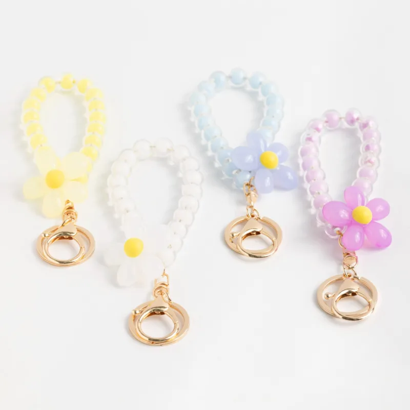 LLAVERO FLOR TRANSLÚCIDO