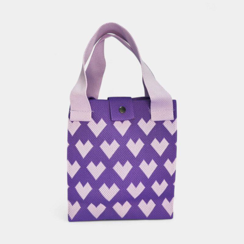 Cartera De Tela Con Estampado De Corazon- City Girl - Imagen 2