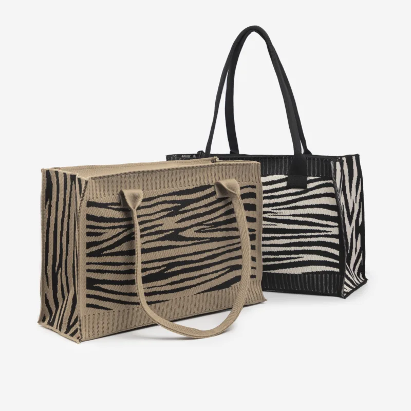 Cartera De Tela Acebrada- City Girl