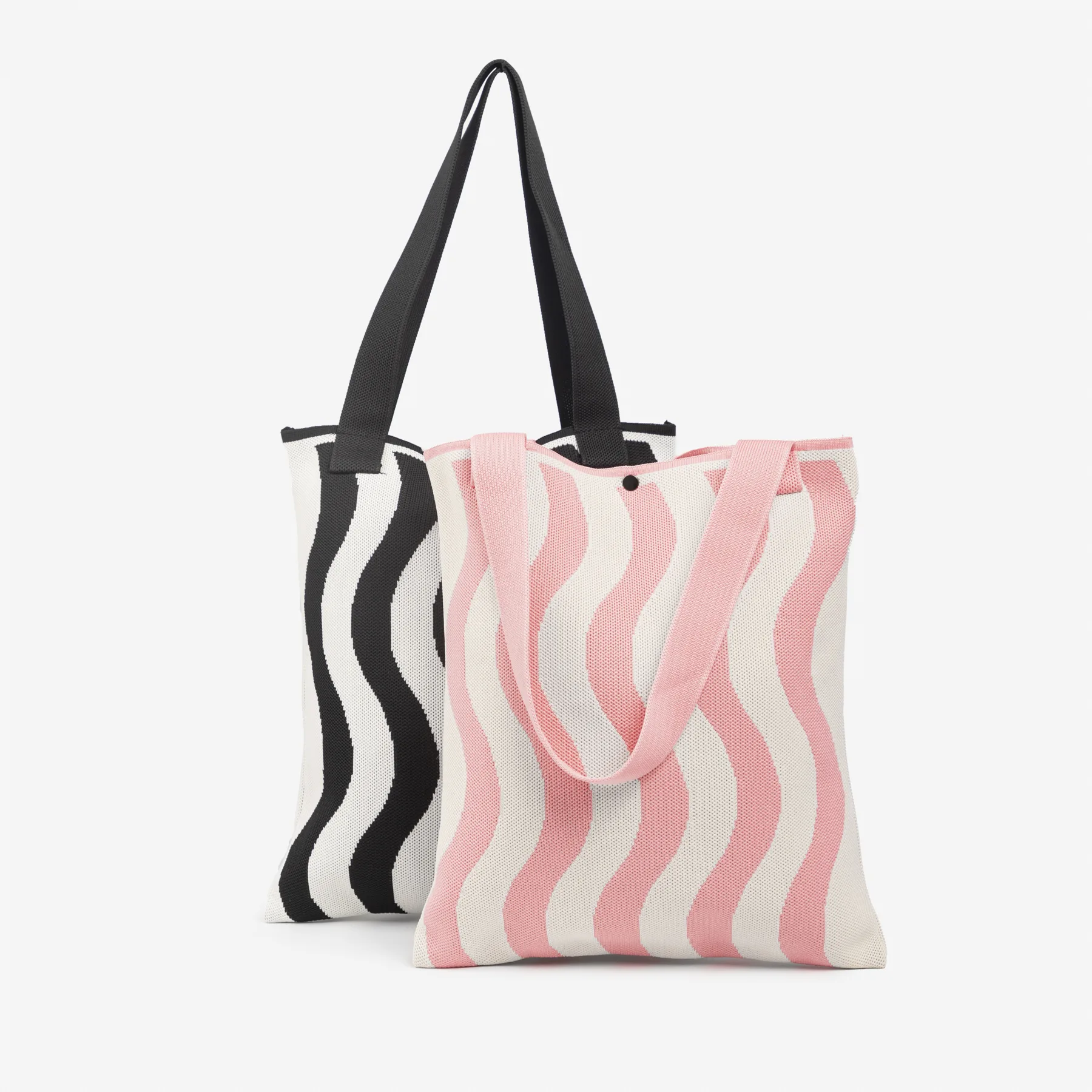 Cartera De Tela Estampado De Ondas- City Girl