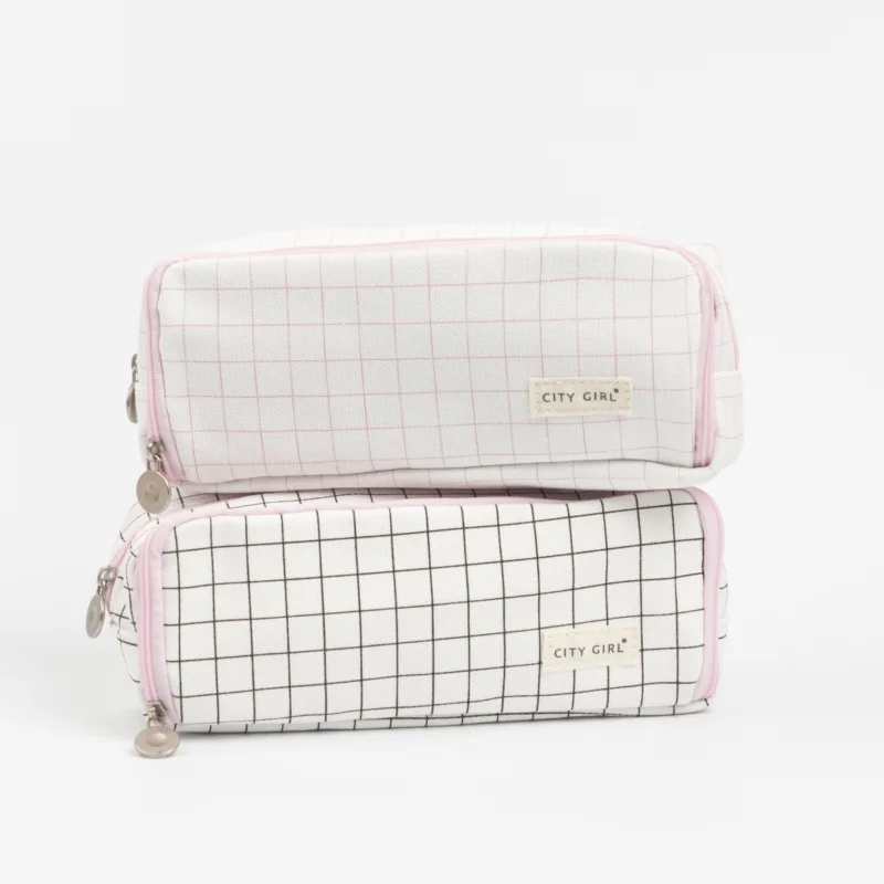 Cartuchera De Cuadros- City Girl