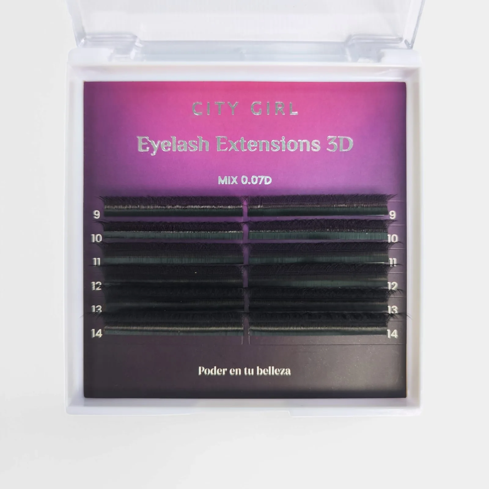 Extension De Pestanas 4D Mix 0.07D- City Girl