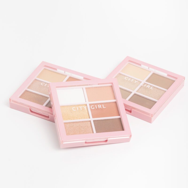 PALETA DE SOMBRAS 6 COLORES CITY GIRL