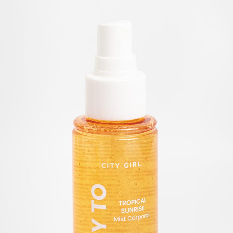 MIST CORPORAL TROPICAL SUNRISE CON GLITTER 90ML - Imagen 2