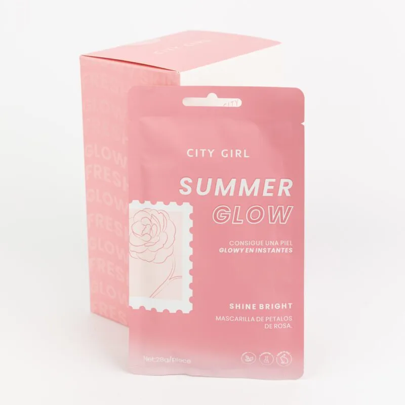 SUMMER GLOW MASCARILLA FACIAL PETALOS DE ROSAS