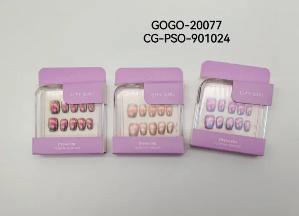 PRESS ON NAILS EFECTO CROMADO