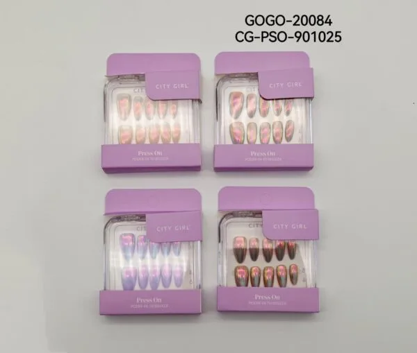 PRESS ON NAILS EFECTO CROMADO