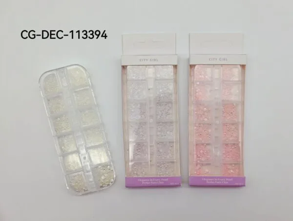 DECORACION MEDIA PERLA PARA UÑAS