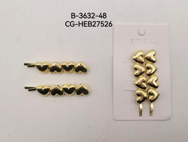 HEBILLAS CORAZONCITOS CITY GIRL