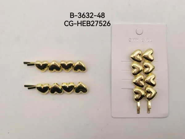 HEBILLAS CORAZONCITOS CITY GIRL