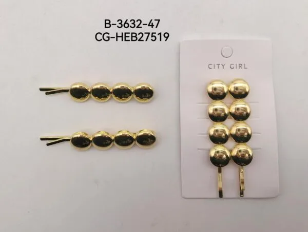 HEBILLAS DORADAS CITY GIRL