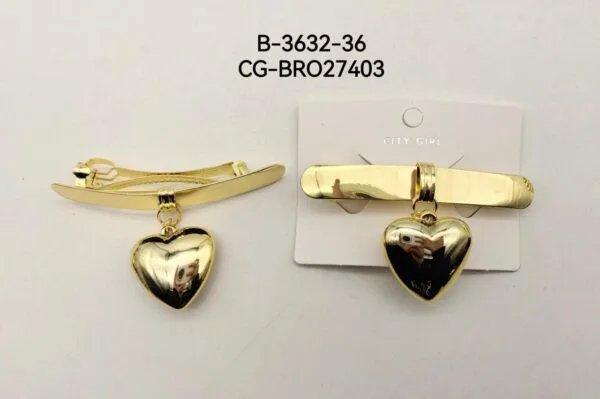 BROCHE DE PELO CORAZÓN CITY GIRL