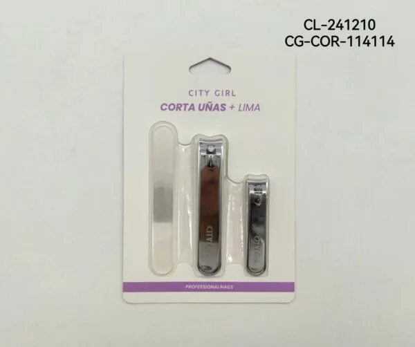 KIT DE CORTAUÑAS Y LIMA CITY GIRL
