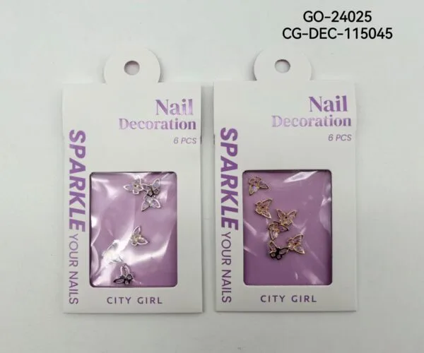 DECORACIÓN PARA UÑAS MARIPOSAS CITY GIRL