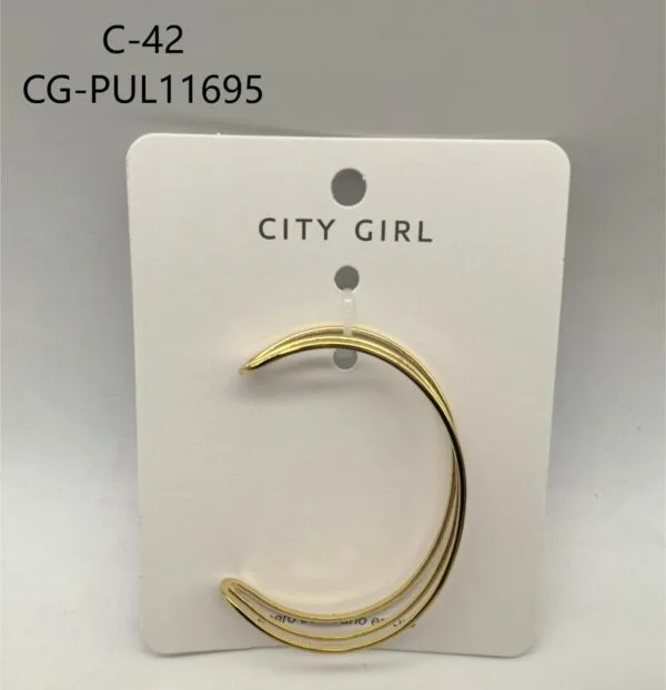 PULSERA DE ACERO EN BAÑO DE ORO CITY GIRL