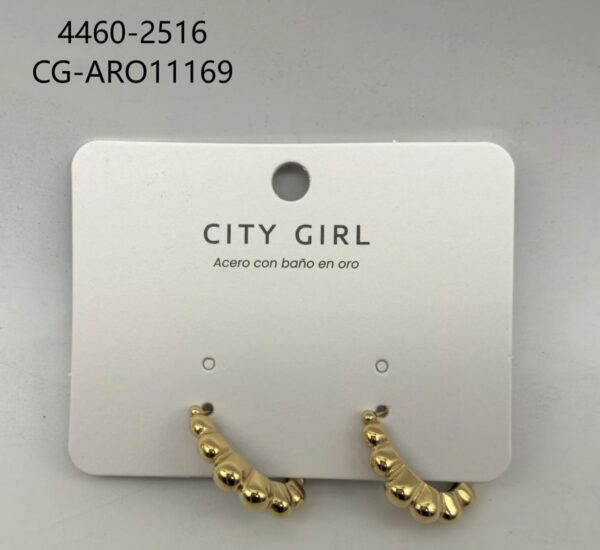 AROS ACERO CITY GIRL