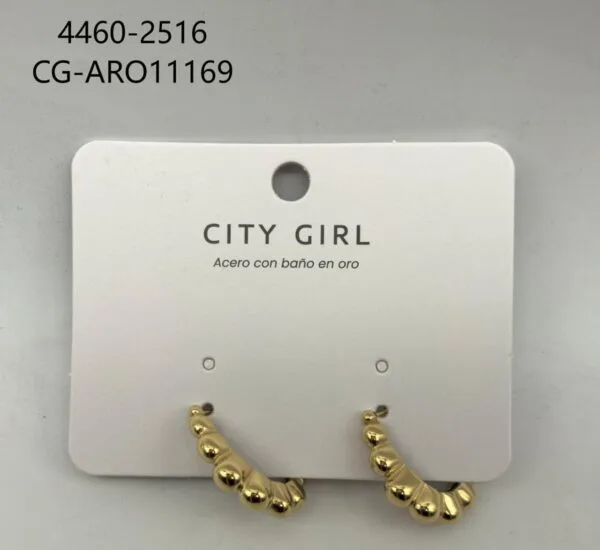 AROS ACERO CITY GIRL