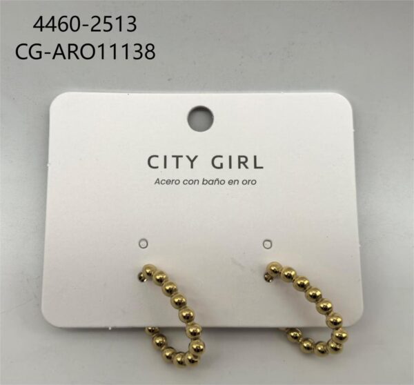 AROS ACERO CITY GIRL