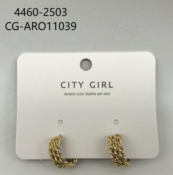 AROS ACERO CITY GIRL