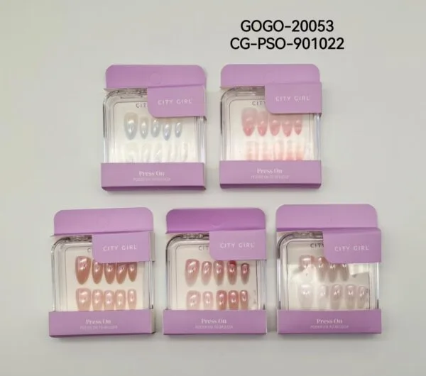 PRESS ON NAILS EFECTO CROMADO