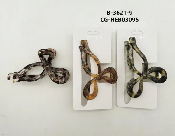 BROCHE DE PELO LAZO ANIMAL PRINT CITY GIRL