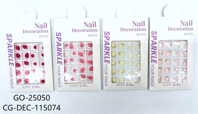DECORACIÓN DE UÑAS FRUTILLAS CITY GIRL