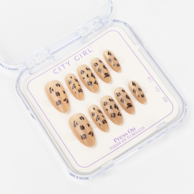 PRESS ON NAILS ALMENDRA ANIMAL PRINT - Imagen 3