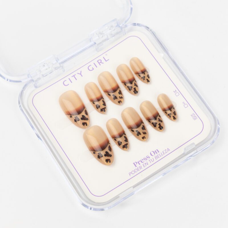 PRESS ON NAILS ALMENDRA ANIMAL PRINT - Imagen 4
