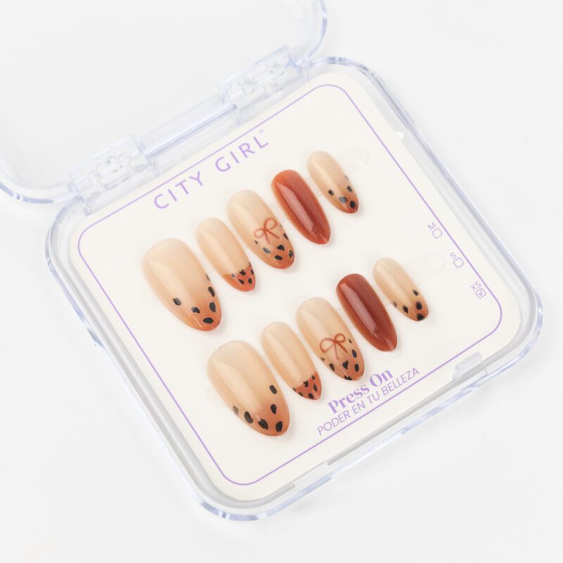 PRESS ON NAILS ALMENDRA ANIMAL PRINT - Imagen 5