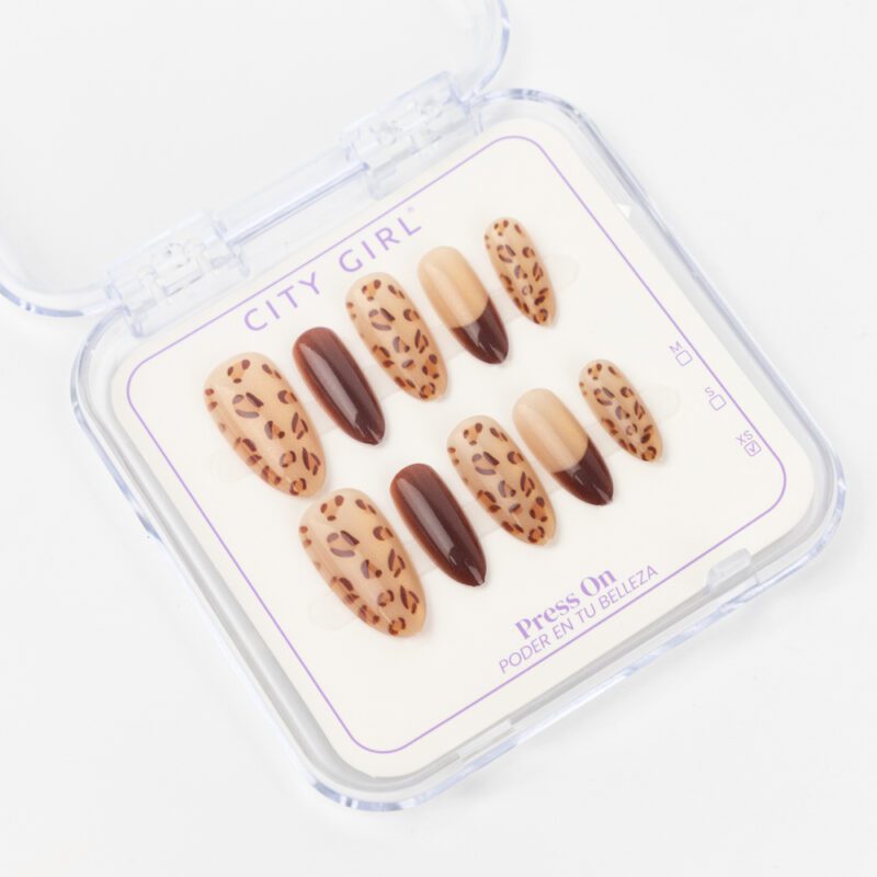PRESS ON NAILS ALMENDRA ANIMAL PRINT - Imagen 6