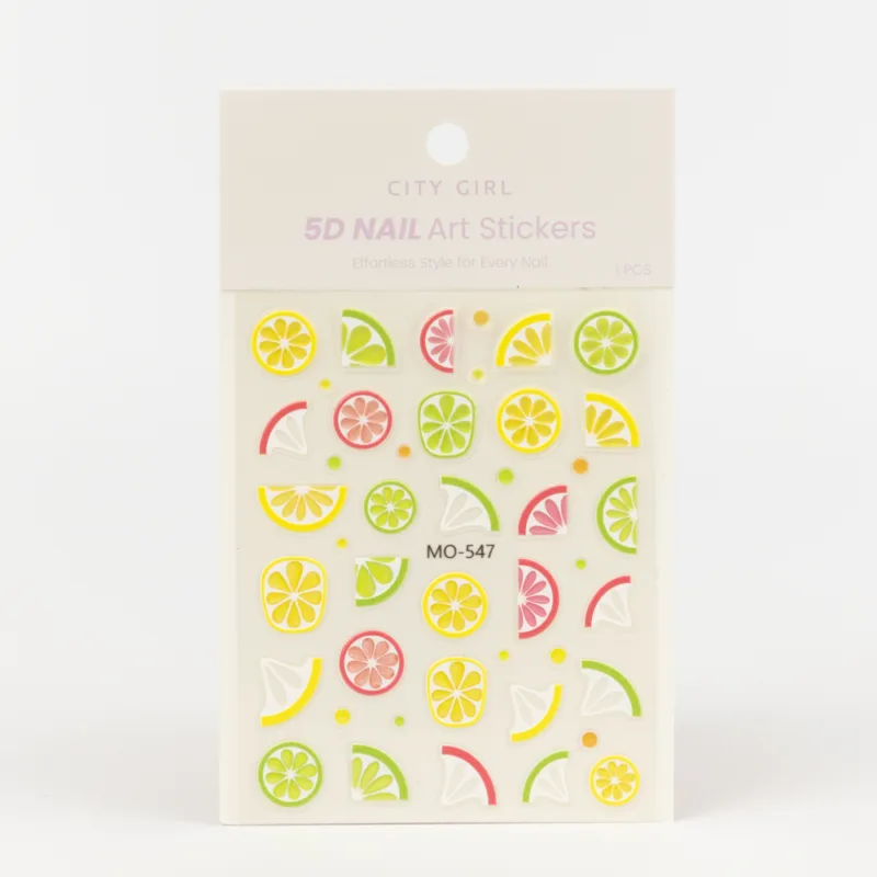 STICKERS DE FRUTAS PARA UÑAS