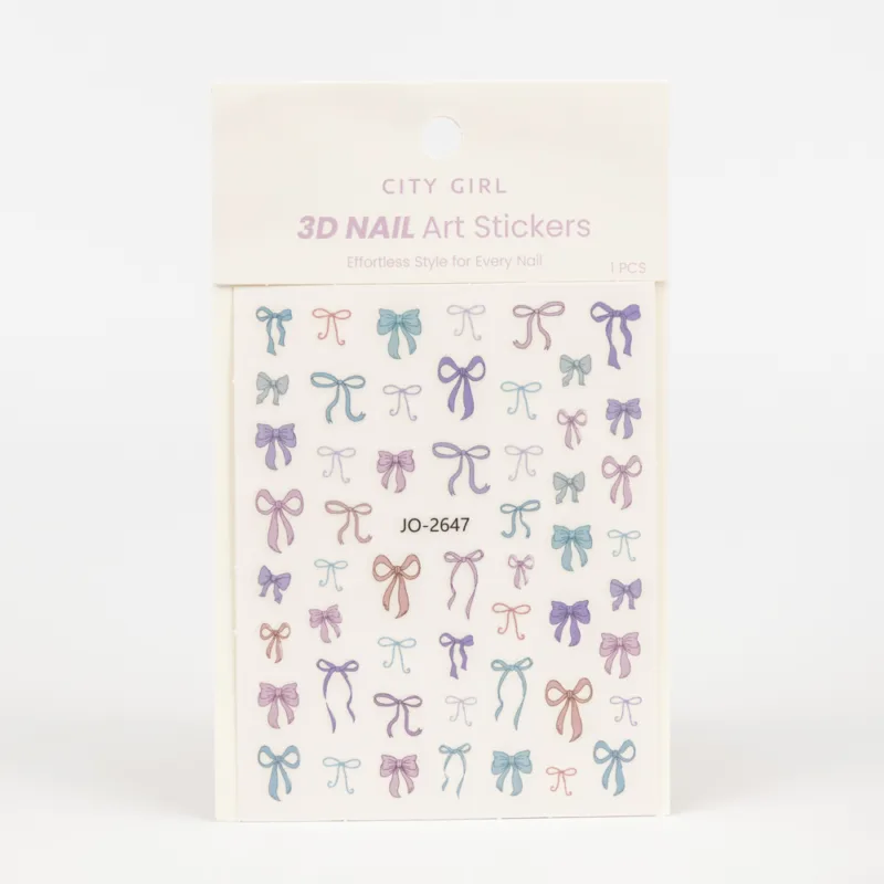 STICKERS DE MOÑOS 3D PARA UÑAS